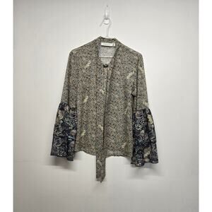 Hillary Scott  LaBellum blouse with bell sleeves